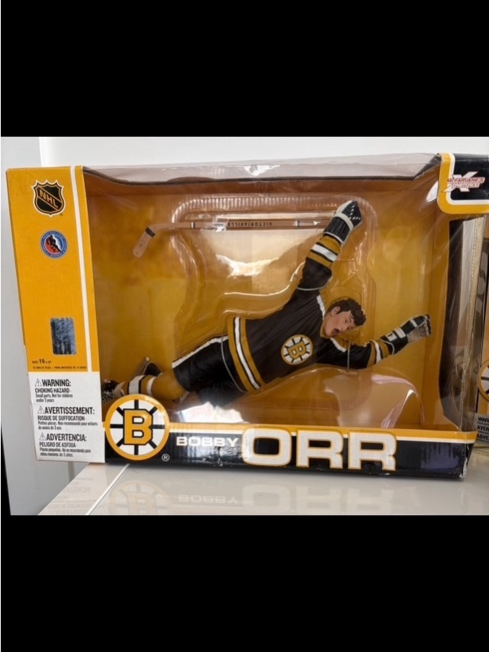 MacFarlane 2007 NHL Legends “The Goal” Bruins Bobby Orr Figure